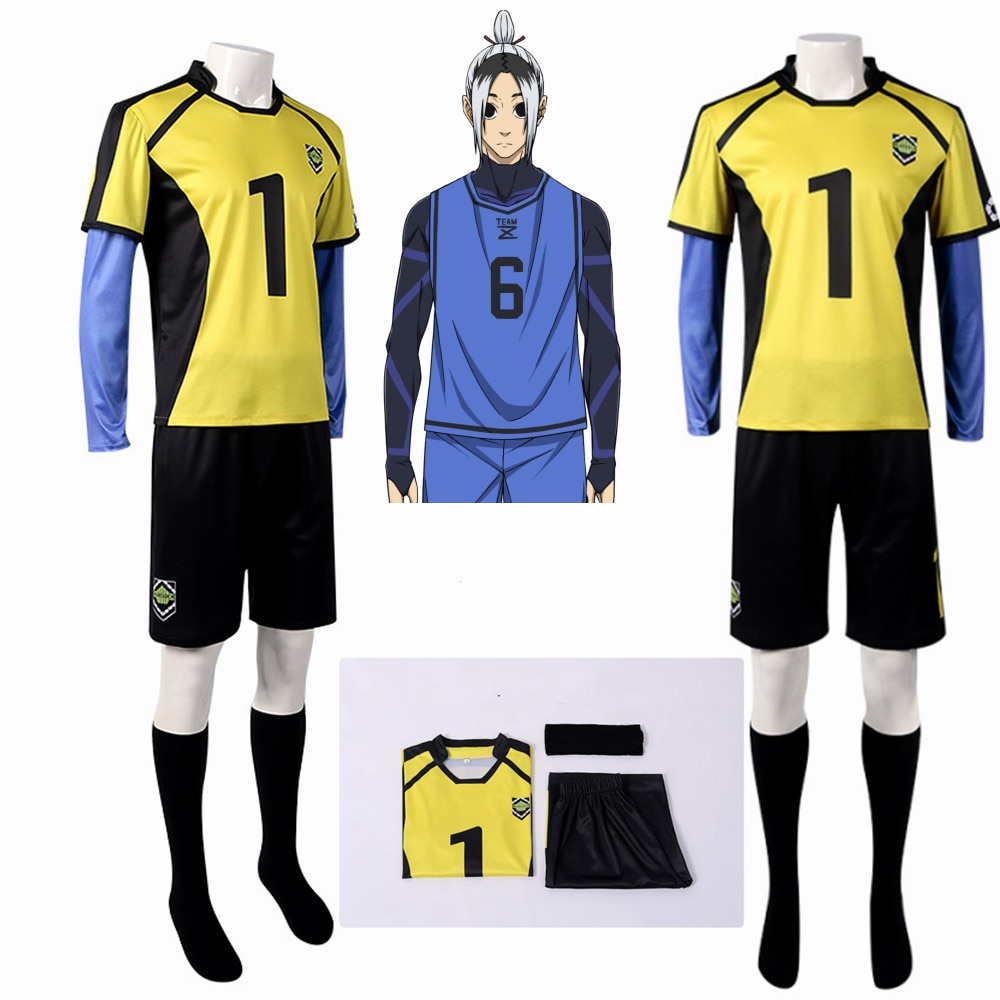 Anime Gagamaru Cosplay Costume BLUELOCK Costume Yellow Jersey Shorts Socks Football Clothing Halloween Christmas Party Clothes - Blue Lock Plush