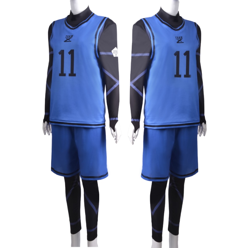 BLUELOCK Cosplay Costume Wig Chigiri Hyoma Isagi Yoichi Jersey Onesie Suit Anime Clothes Blue Sportswear Sport 1 - Blue Lock Plush