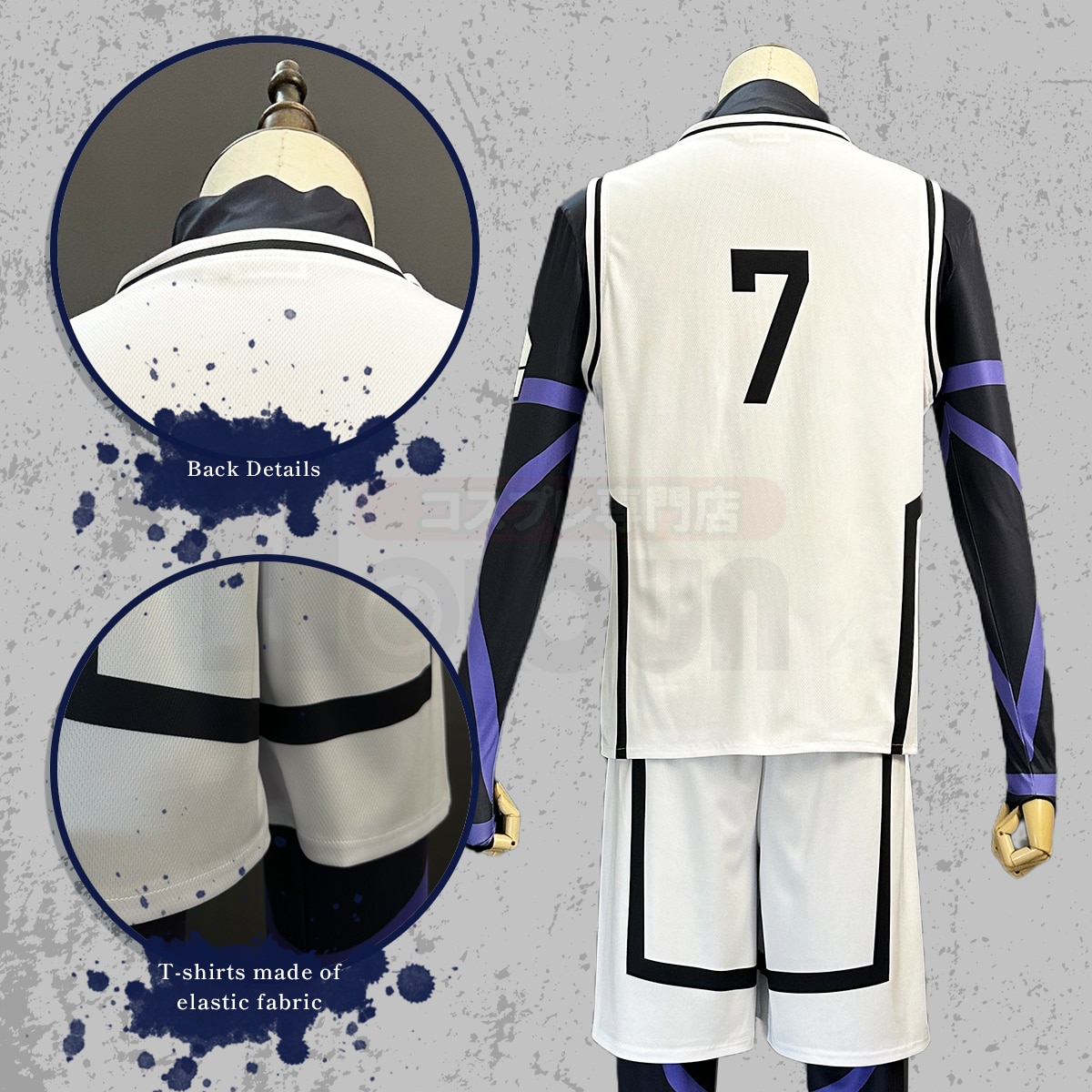 HOLOUN Blue Lock Anime Cosplay Costume Wig NAGI Bachira Isagi Barou White Football Training Uniform Daily 2 - Blue Lock Plush
